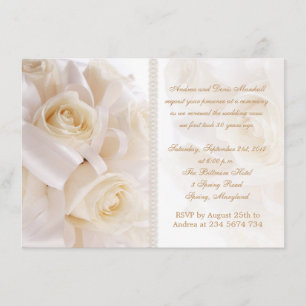 Invitación Ceremonia poner crema blanca de la renovación de