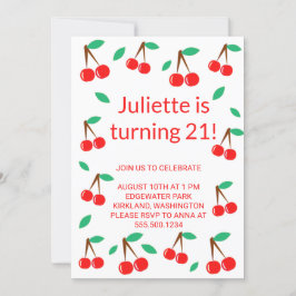 Invitación Cereza