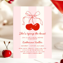 Cereza que está atando la ducha nupcial