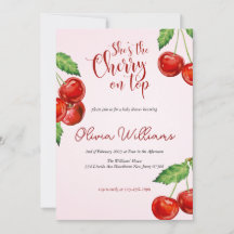 Cerezo en Baby Shower superior