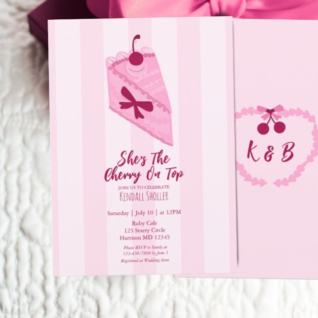 Invitación Cerezo en la ducha de novia más alta (Subido por el creador)