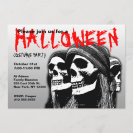 Invitación Cernícalo pirata de fiesta de disfraces de Hallowe