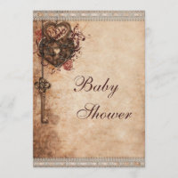 Cerradura de los corazones del vintage y Baby