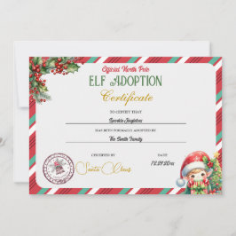 Invitación Certificado de Adopción de Duende