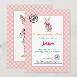 Invitación Certificado de Celda Personalizada de Huevos de Pa