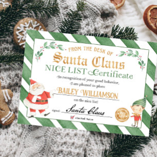 Invitación Certificado de Niza de Santa Sella de Aprobación