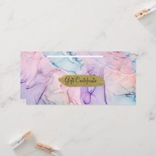 Invitación Certificado de Regalo de Acuarela Pastel Etérea y