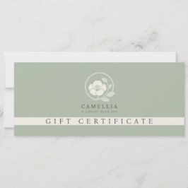 Invitación Certificado de regalo de Spa de Cabeza Profesional