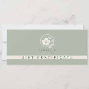 Invitación Certificado de regalo de Spa de Cabeza Profesional