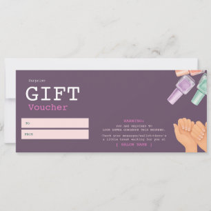 Invitación Certificado de regalo de Spa de Salón de Lujo