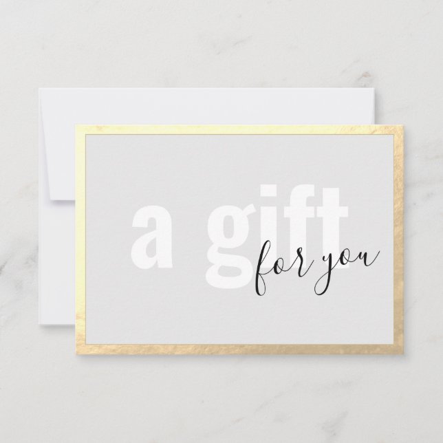 Invitación Certificado de regalo de Spa Gold Border (Anverso)