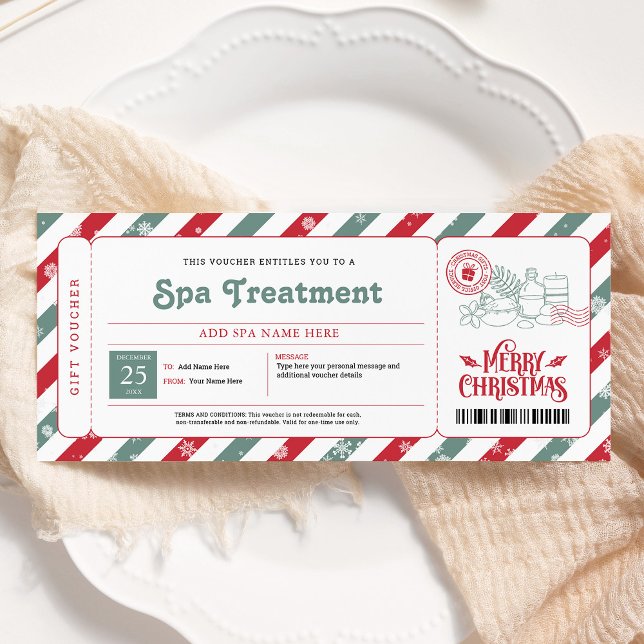Invitación Certificado de regalo para Navidades del Día del S (Subido por el creador)