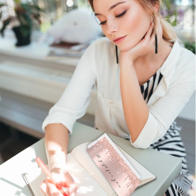 Invitación Certificado de regalo Perforación de imagen blanca (Gift Certificate Drips Black White Makeup Pearly Invitation)