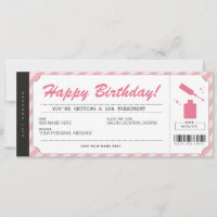 Certificado de Vale Regalo de Manicura y Pedicura 