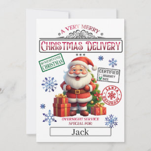 Invitación Certificado oficial de lista de Niza de Santa Navi