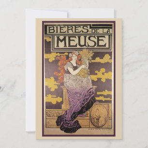 Invitación Cerveza de la Meuse de Marc Auguste Bastard