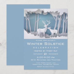 Invitación Cerveza de papel en bosque