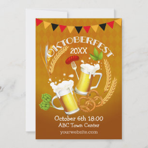 Invitación Cerveza de tostado Oktoberfest