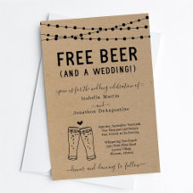 Cerveza gratis y un Boda