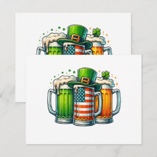 Invitación Cerveza Irlandesa Irlanda Día de San Patricio Fies