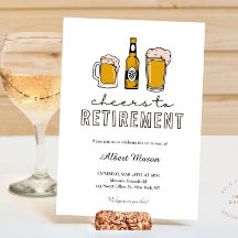 Cerveza Moderna para Brindar en Fiesta de Jubilaci