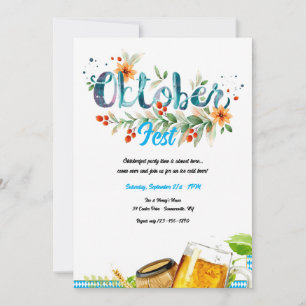 Invitación Cerveza Oktoberfest