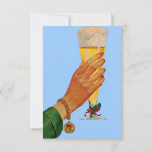 Invitación cerveza para Navidades