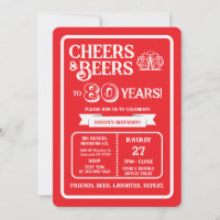 Cerveza Pub Cumpleaños Cheers y Cervezas a 80 Años