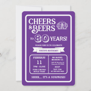 Invitación Cerveza Surprise celebra ochenta años con Cheers y