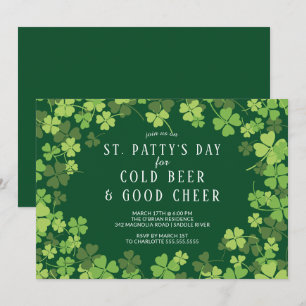 Invitación Cerveza y alegría por la fiesta de San Patty