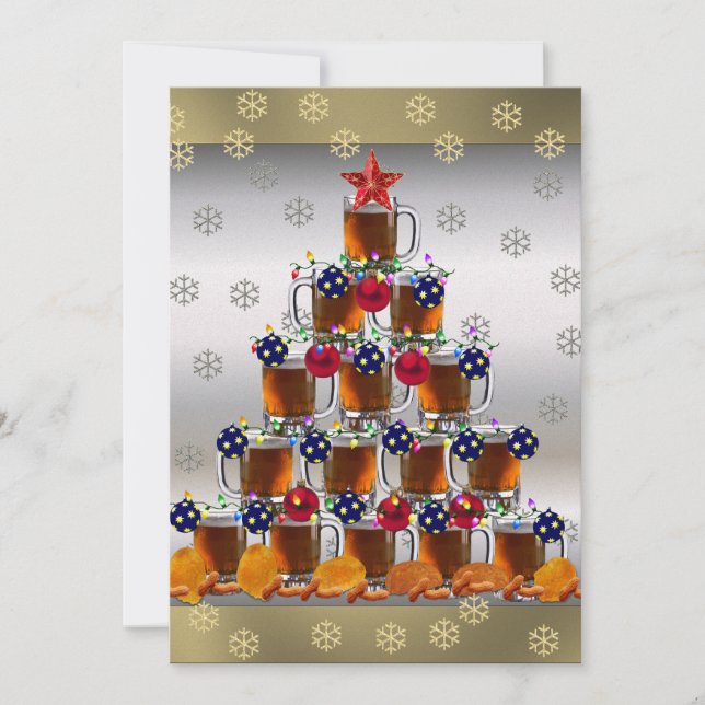 Invitación Cerveza y patatas fritas (Anverso)