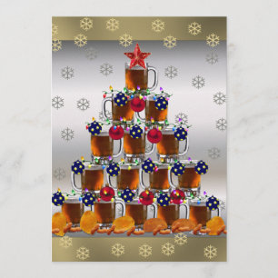 Invitación Cerveza y patatas fritas