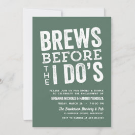 Invitación Cervezas antes de la cena de ensayo de la boda ver