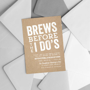 Invitación Cervezas antes de la cena de ensayo de la cervecer
