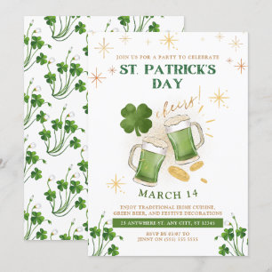 Invitación Cervezas Irlandesas y Fiesta de San Patricio