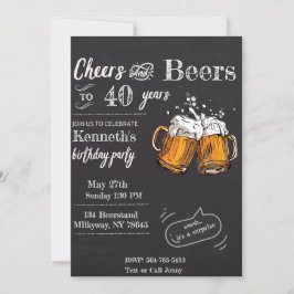 Invitación Cervezas y brindis 60 40 50 30 21 