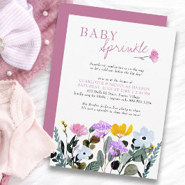 Invitación Césped silvestre Bonito Baby Sprinkle