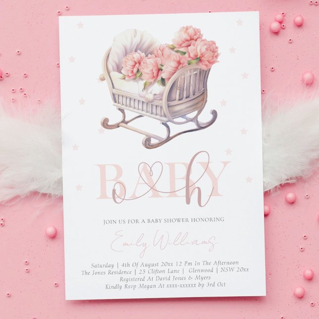 Invitación Cesta de bebés pastel de Baby Shower (Subido por el creador)