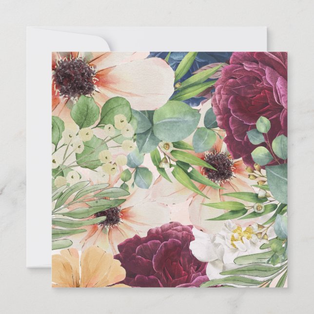 Invitación Cesta de cumpleaños feliz (Reverso)