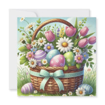 Cesta de Huevos de Pascua