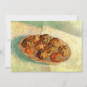 Invitación Cesta de manzanas a Pissarro por Vincent van Gogh