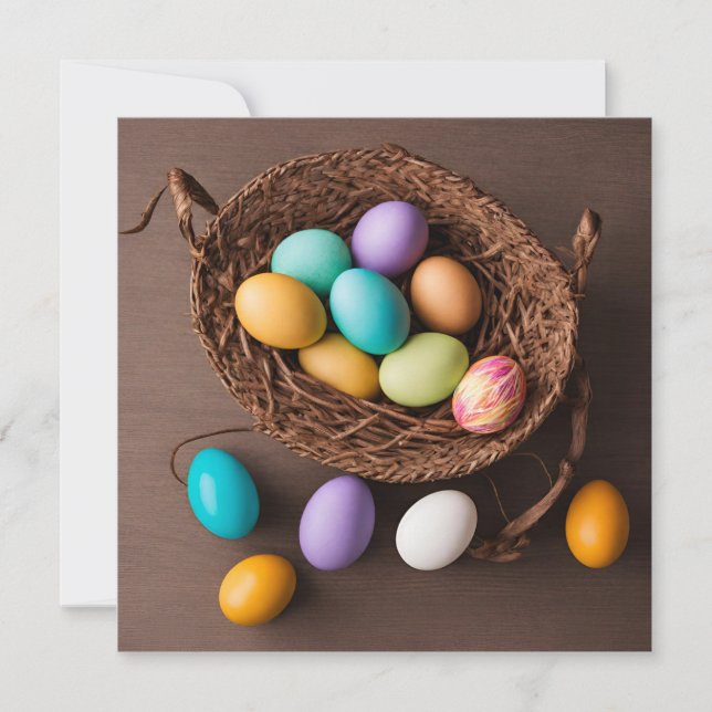 Invitación Cesta de Pascua (Anverso)