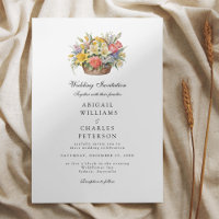 Cesta elegante de flores de boho Wildflowers