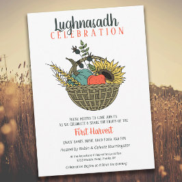 Invitación Cesta Fiesta de la cosecha de la caída de Lughnasa