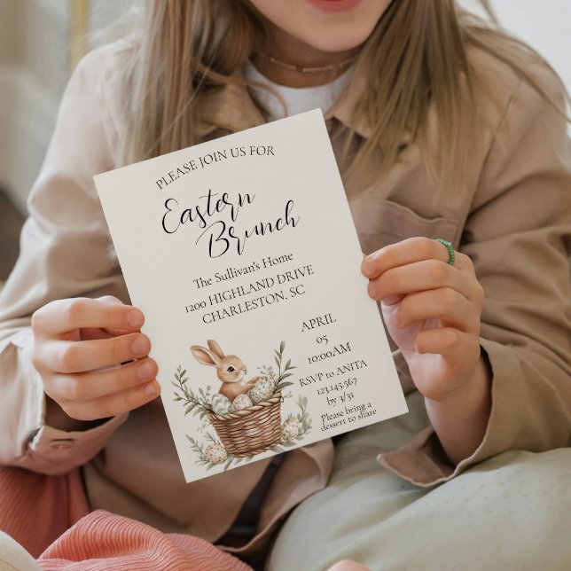 Invitación Cestas con huevos alrededor de la silla vieja Brun (Subido por el creador)