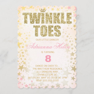 Invitación CG Purpurina Vieira Twinkle Toes Bailador