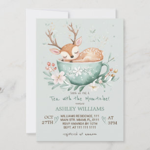 Invitación Chá con la futura mamá Baby Shower
