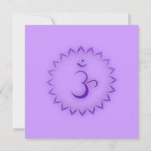 Invitación Chakra de la Corona "Stenciada" - Sahasrara