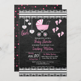 Invitación Chalkboard Baby Shower Design