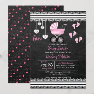 Invitación Chalkboard Baby Shower Design